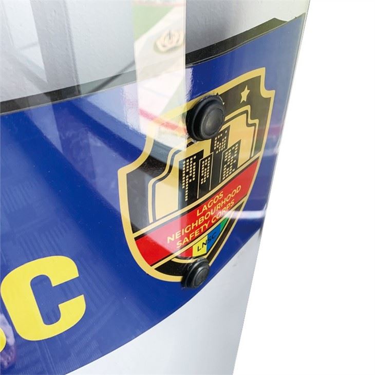 Rectangular Anti Riot Shield Police Military Equipment With PC Material