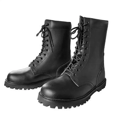 Augstas izturības pretslīdes ādas kaujas zābaki militārpersonām